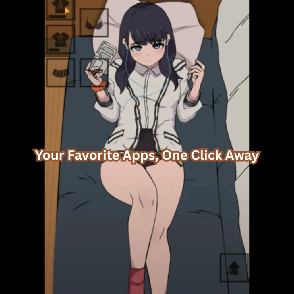 Touch It Rikka in-game screen showing character expression change